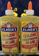 Elmer's Color Changing Glue 9 oz. Yellow to Red. 2 Bottles  