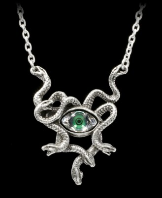 Alchemy Medusa Halskette - Gorgon's Eye - Auge Schlangen Collier Halsschmuck