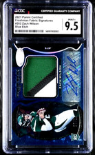 2021 Certified Freshman Fabric Zach Wilson Mirror Blue Etch /15 CGC 9.5 MINT+