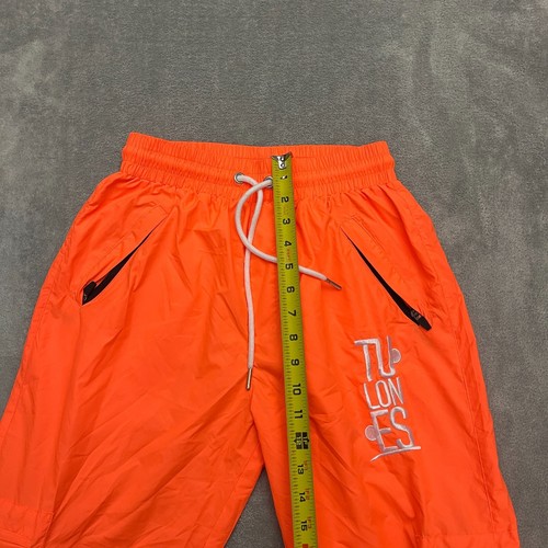 TULONES Currency Collectors Zipper Joggers Mens Size Small Orange HIP HOP - Bild 5 von 11