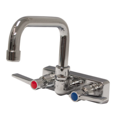 Advance Tabco 4'' D-Shape Splash Mount Faucet Gooseneck Spout K-123