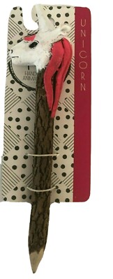 Unicorn Pencil Handcrafted Wood Gift Collectible Eco New Doodle Tops 8''