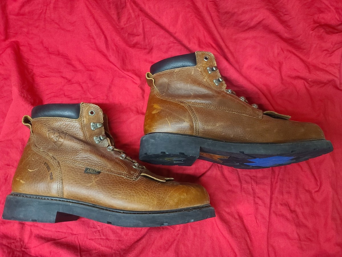 ARIAT Cobalt Mens Lace Up Brown Leather Boots Size 14 D  display picture 3