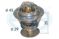 ERA Thermostat KüHlmittel Mit Dichtung 89°C FüR Peugeot 106 II Xsara 350219A