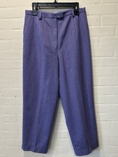 Pendleton Purple Virgin Wool Lined High Waist Tailored Trousers Pants Size 12