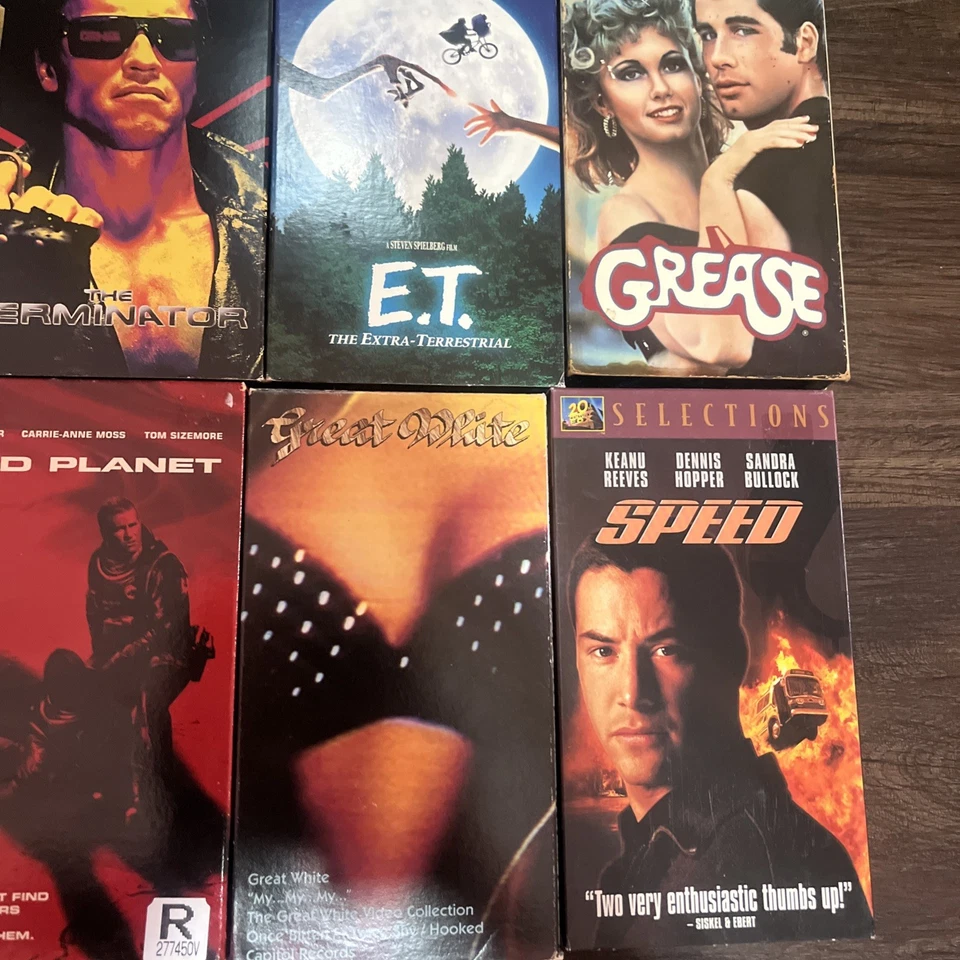 VHS horror movies Lot and action 10 VHS ET, Grease, Terminator, Speed, Mission - Image 4 of 4
