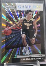 2019 Panini Contenders Draft Picks Game Day Fame #29 Carsen Edwards #'d 5/5