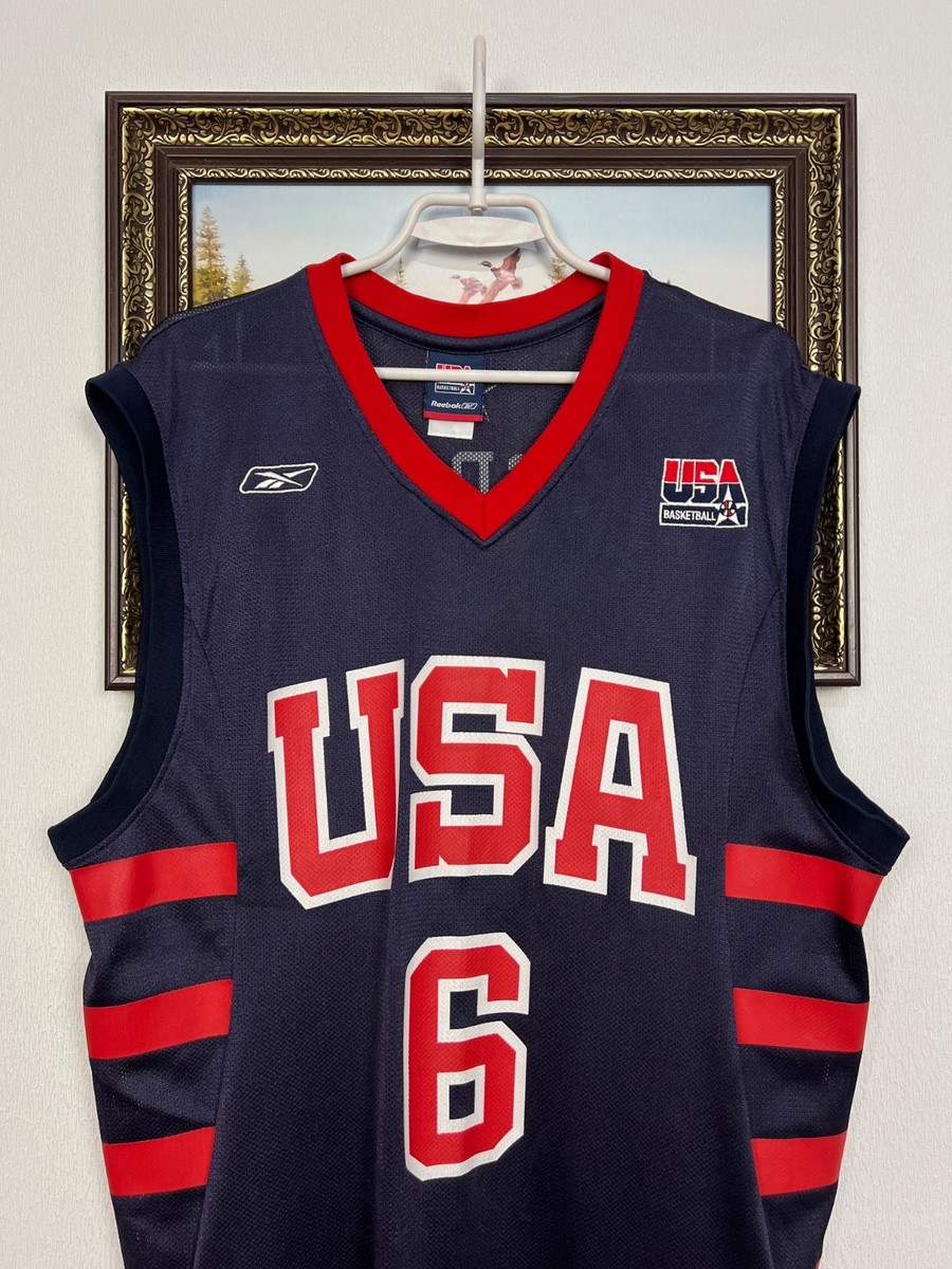 TRACY McGRADY Reebok TEAM USA ユニフォーム Vintage Reebok USA National Team Basketball Jersey #6 McGrady