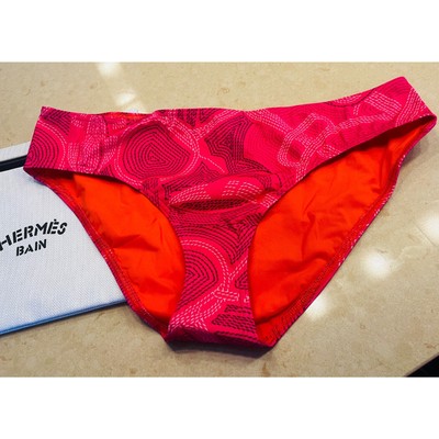 Hermes bikini bottom warren 57 pink rose flash Large 44 eperon d'or NEW Rare LTD