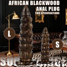 2 Sizes Butt Plug Ribbed Textured Dildo Anal Masturbator Fantasy Dilator Sex Toy