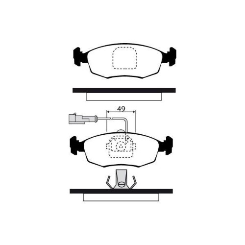 Plaquettes de frein Raicam RA.0318.3 pour Fiat afin de restaurer le freinage d'origine