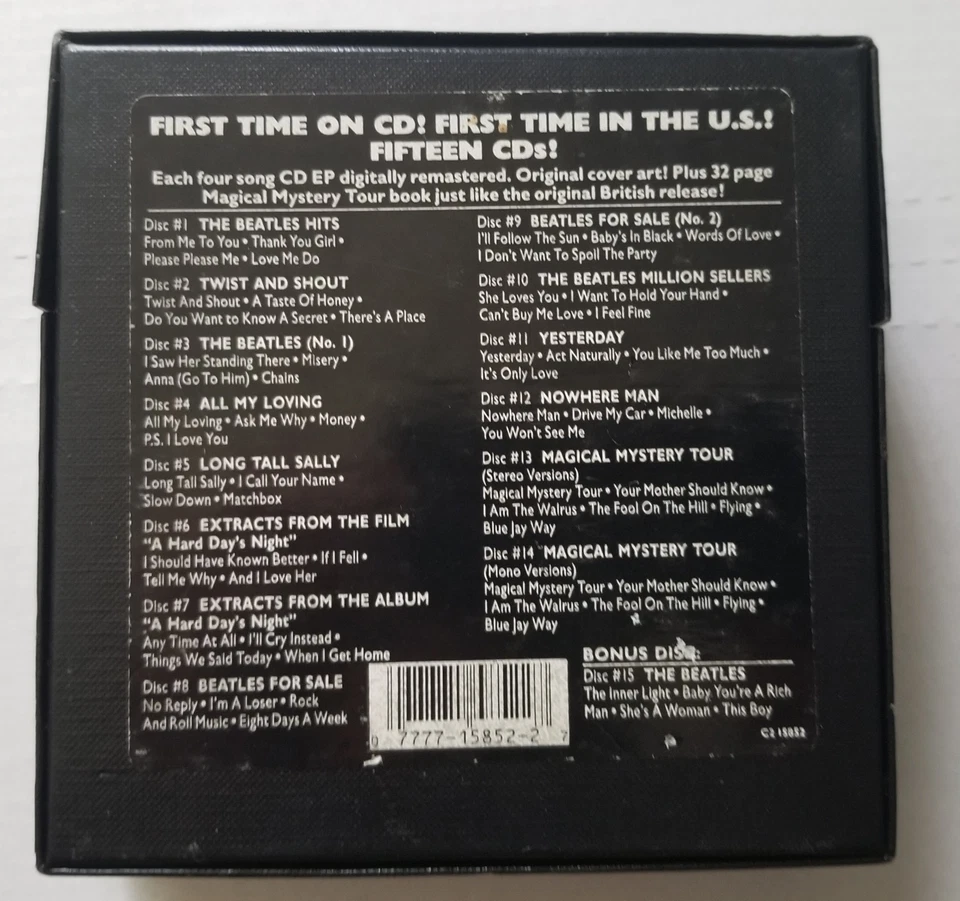 The Beatles Compact Disc EP Collection 1992 Box Set C2-15852 Complete 15 Discs - Image 2 of 4