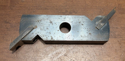 DeWalt Radial Arm Saw 5/8 Arbor Shaper Attachment 2 Knife No. 6480 Tool VINTAGE
