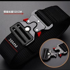 MEN Casual Military Tactical Army Adjustable Quick Release Belts Pants Waistband