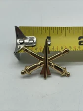U.S. Military Army Air Defense Artillery ADA Officer Collar Device Pin Clutch