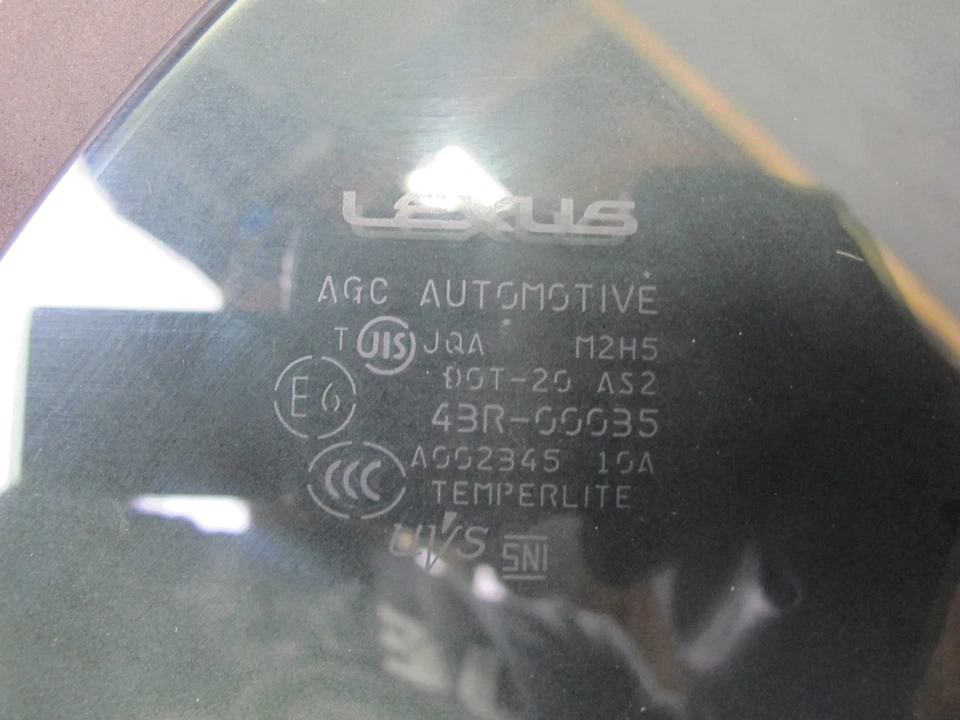 10-15 LEXUS IS350 IS250 CONVERTIBLE TRASERO DERECHO CUARTO VENTANA CRISTAL OEM Foto 3 de 4