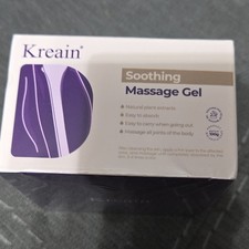 Kreain Soothing Massage Gel 100g Easy to Absorb White Purple Emu Oil Water