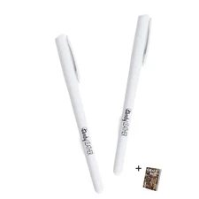 Tandy Leather Marking Pen 2 Pack White Marking Erasable Pens for Leather Working