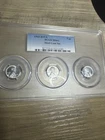 1943 P D S 1c Lincoln Steel Wheat Cent PCGS Graded MS 62 Three Coin Set Odd Slab