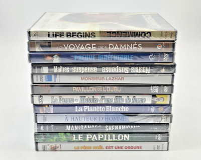 Lot of 10 DVD Movies   French Canadian / Québec Cinema   Random Genres   NEW