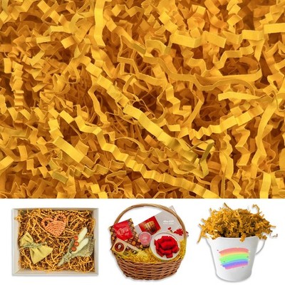 2 LB Golden Crinkle Cut Paper Shred Filler for Gift Wrapping Basket Stuffer