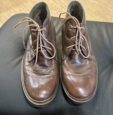 Josef Seibel Boots Mens 43 Oscar 11 Chukka Ankle Bootie Lace Up Brown Leather