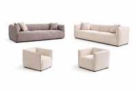 Wohnzimmer Set Modern Mehrfarbig Designer-Set Komfortabel Stoff Holz