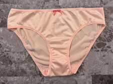 VICTORIA'S SECRET ANGELS L SATIN SMOOTH VINTAGE RARE BIKINI PANTIES RUNS SMALL 