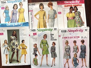 Simplicity Sewing Patterns - Jr Petite - Vintage