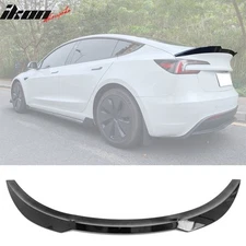 Fits 17-25 Tesla Model 3 Performance Rear Trunk Spoiler Wing Gloss Black - ABS