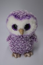 TY Beanie Boos Moonlight the Owl purple gold glitter plushie soft toy