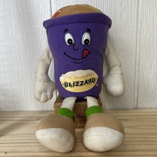 VINTAGE 1999 12 DAIRY QUEEN DQ BLIZZARD BEAN BAG PROMO STUFFED ANIMAL PLUSH TOY