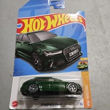 Hot Wheels  17 Audi RS 6 Avant 187/250 Green HW WAGONS