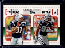 2010 Topps Randy Moss Dez Bryant Gridiron Lineage #GL-MBR Jets