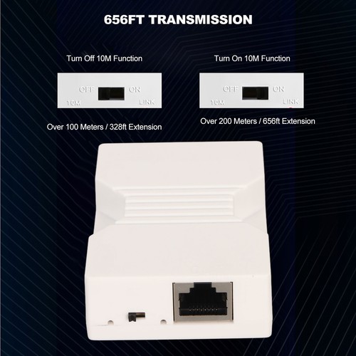Poe-Signal-Extender 656Ft Der 10/100M Rj45-Ports Mit LED-Anzeige Erweitert KUI - Photo 14/24