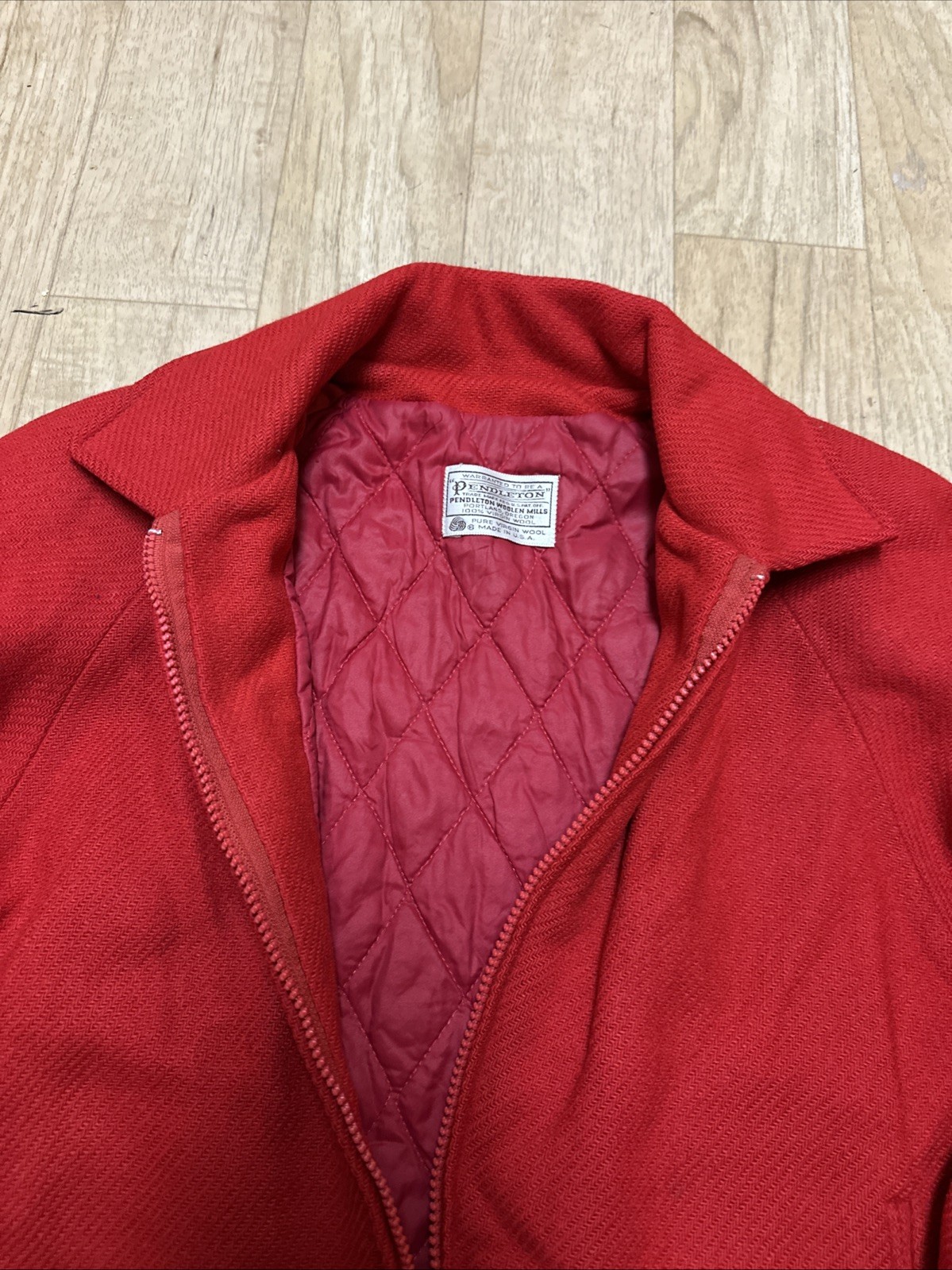 Vintage PENDLETON Thinsulate Bomber Jacket Virgin… - image 3