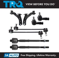 TRQ Front Control Arms Tie Rods & Links Kit Fits 2013-2015 Chevrolet Spark
