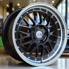 18 Gloss Black Psr Wheels 18x8 18x9 35mm 5x114.3 Staggered Lm Style 1025 Rims