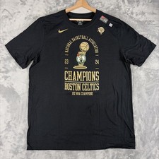 Boston Celtics 2024 NBA Champions Nike Official Locker Room T-Shirt; Mens XL NEW