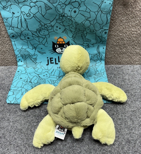Jellycat London Tully Turtle Plush Green Stuffed Animal 11.5” NWOT RARE RETIRED - Picture 7 of 7
