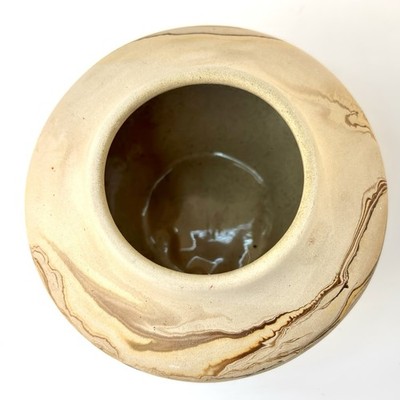 Nemadji Native American Pottery Bowl Vase Pot Minnesota Swirl