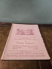 Jacobean & Restoration Musicke for the Recorder by Claude Simpson w/ Notes, 1941