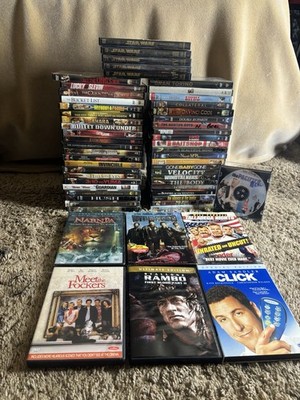 50 DVD movies! Wholesale assorted Used DVD Lot in great condition with cases!