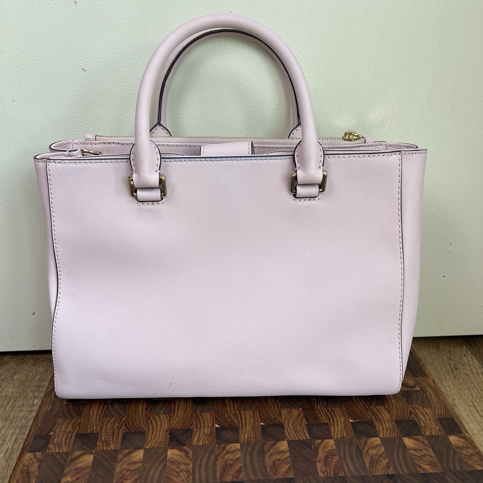 Michael Kors Kellen Medium Satchel Crossbody Bag Blossom Saffiano Leather NEW thumbnail 10