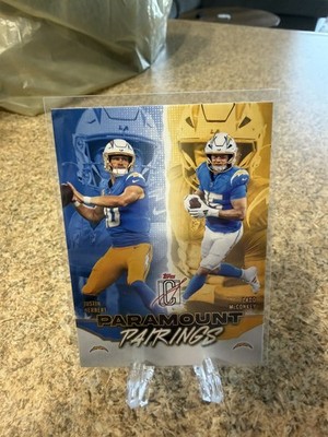 Topps Signature 2025 Justin Herbert Ladd McConkey  Paramount Pairings #PP-10
