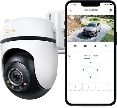 TP-Link Tapo C530WS 5MP 3K 360° Außenkamera WLAN IP66 KI Nachtsicht NEU OVP