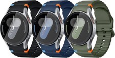 3 Pack Soft Silicone Strap Compatible with Samsung Galaxy Watch 8 40mm 44mm