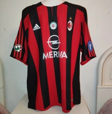 Milan Nesta Match Worn Shirt Jersey Serie A Worn Autographed 2003/2004