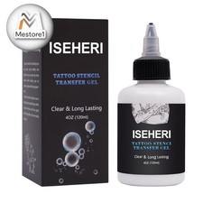 Tattoo Transfer Gel, 4oz Stencil Cream - Fast Clear Long Lasting Solution for