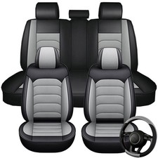 For HONDA Car Seat Covers Leather Full Set 5-Seats Front Rear Cushion Protector